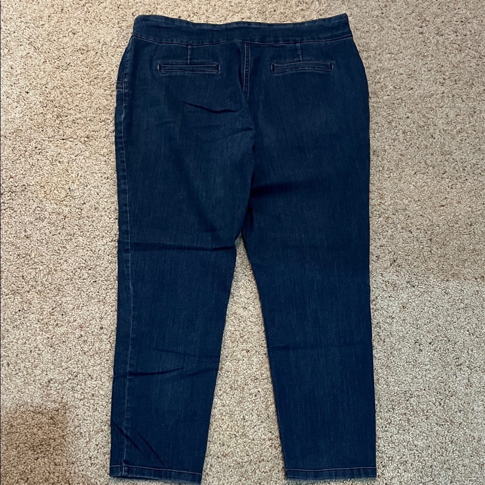 Alia Dark Blue Women's Skinny Jeans - Picture 2 of 3